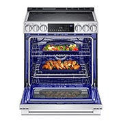 LG STUDIO 30" Elec. 6.3 cu ft. Range | Probake Convection, Air Sous-Vide, Air Fry, SelfClean, EasyClean®& Smart, Stainless, Slide-in, LSES6338F