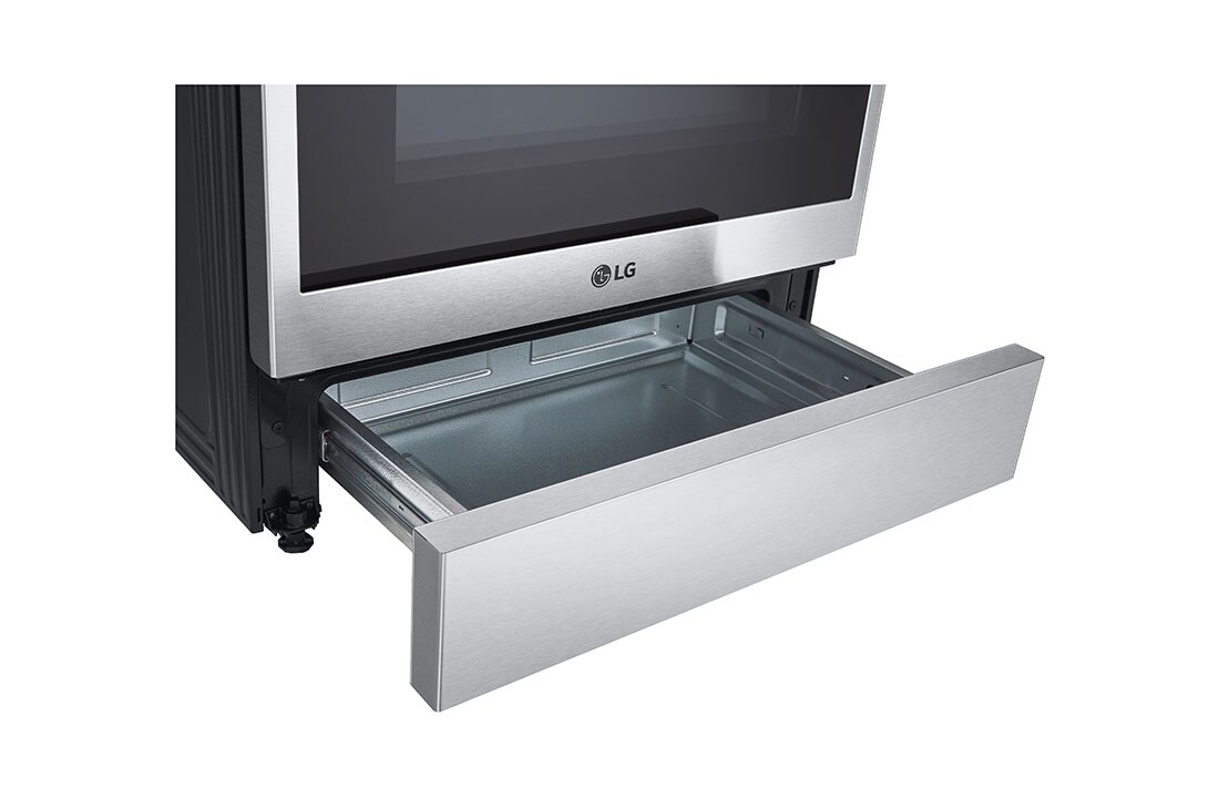 LG 30" Gas 6.3 cu ft. Range | Probake Convection, Air Fry, InstaView®, SelfClean, EasyClean®& Smart, Stainless, Slide-in, LSGL6335F