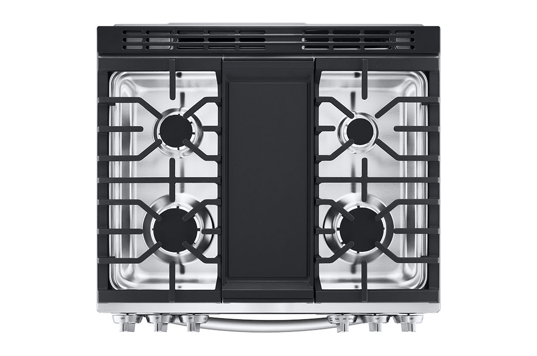 LG 30" Gas 6.3 cu ft. Range | Probake Convection, Air Fry, InstaView®, SelfClean, EasyClean®& Smart, Stainless, Slide-in, LSGL6335F