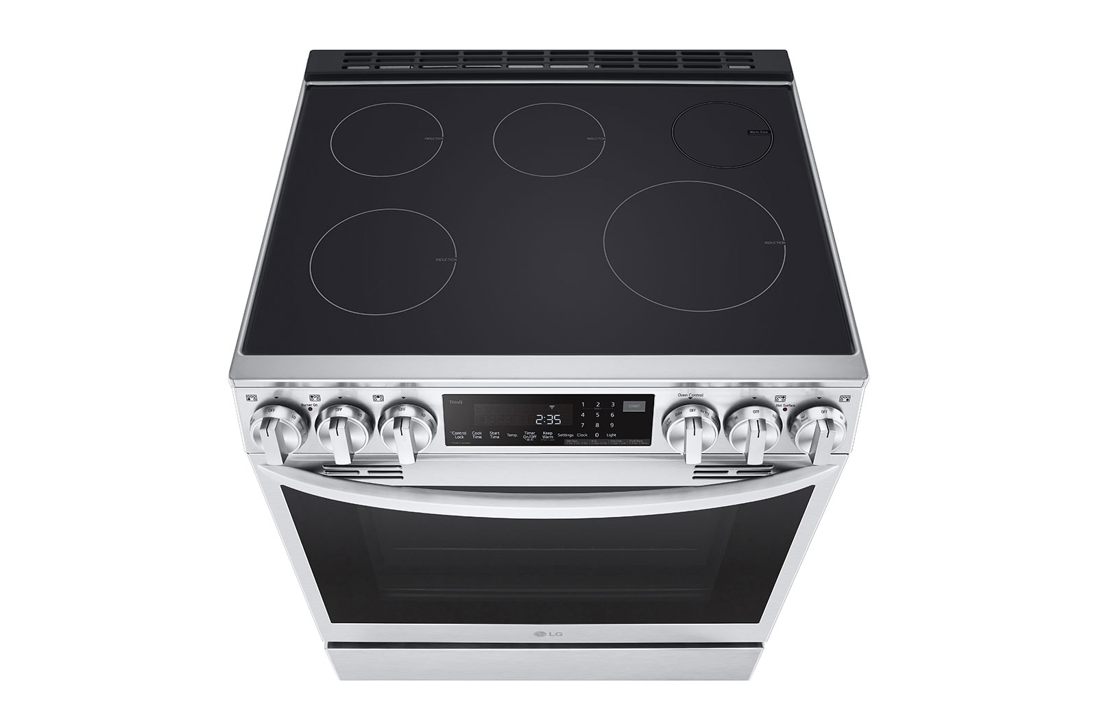 LG 6.3 cu. ft. Smart Induction Slide-in Range with InstaView®, ProBake Convection®, Air Fry, and Air Sous Vide, LSIL6336F