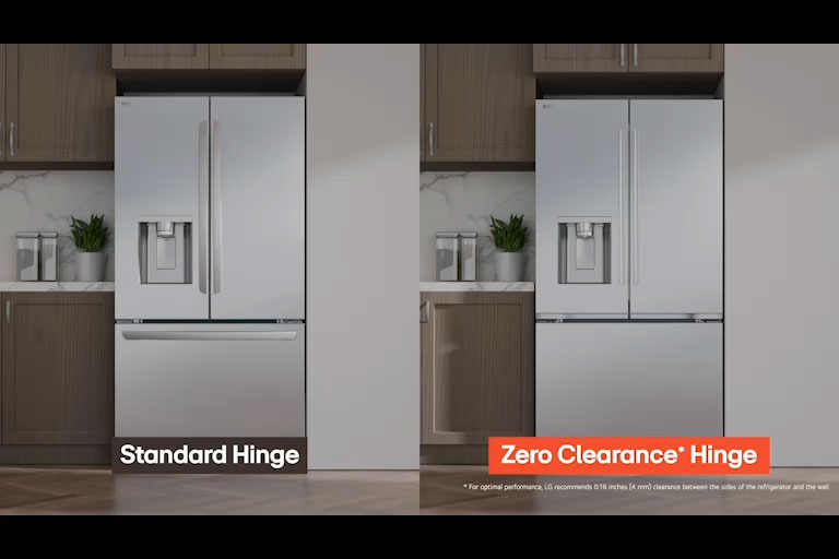 Zero Clearance™ *Hinge System