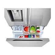 Top Freezer view with Food
