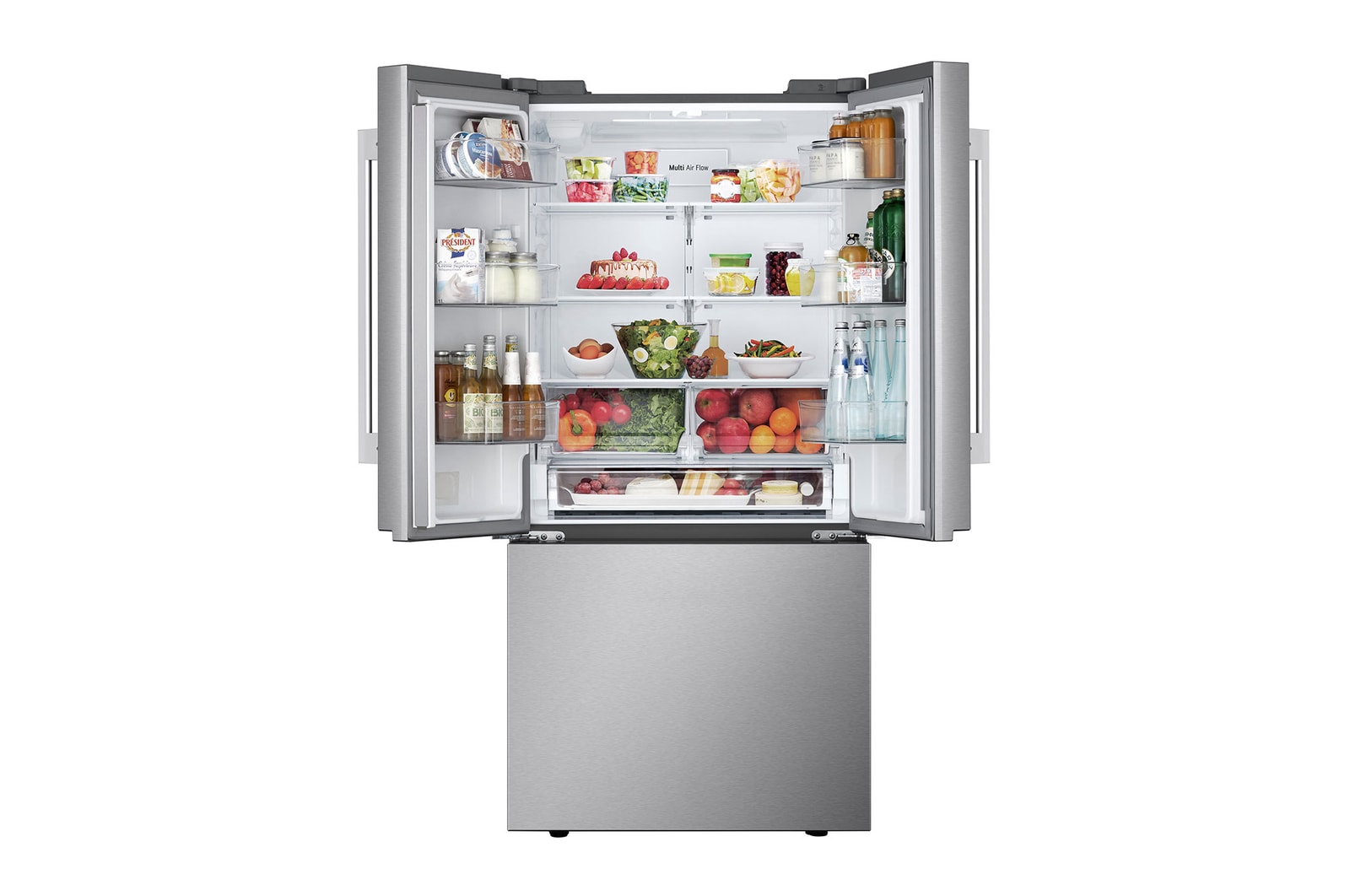 LG 25 cu. ft. French 3-Door Standard-Depth Refrigerator with Single Ice Maker , LF25H6200S