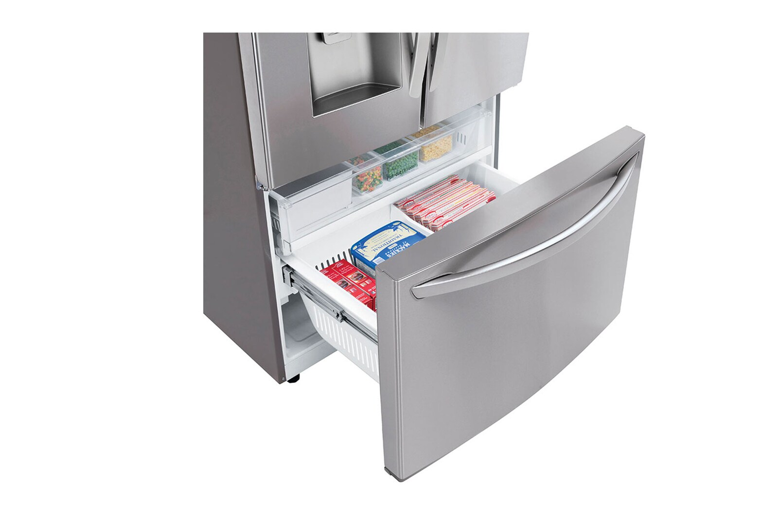 LG 36'' Smudge Resistant Refrigerator with ThinQ® Technology and Dual Ice Makers, LFXS26973S