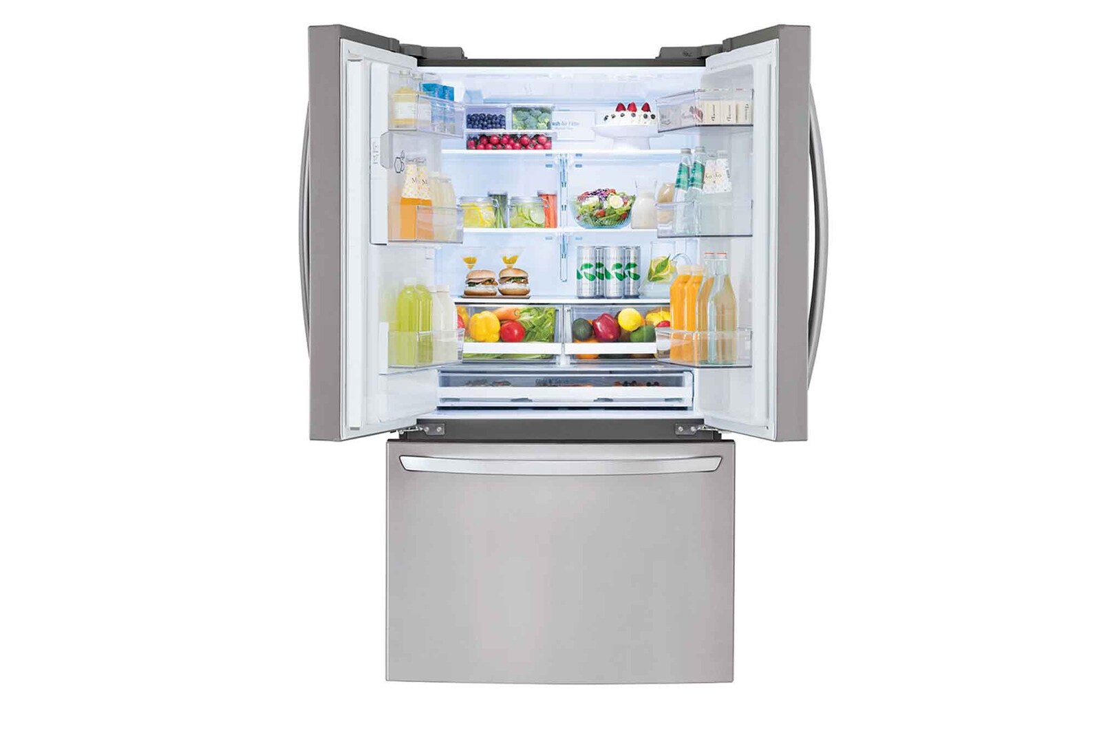 LG 36'' Smudge Resistant Refrigerator with ThinQ® Technology and Dual Ice Makers, LFXS26973S