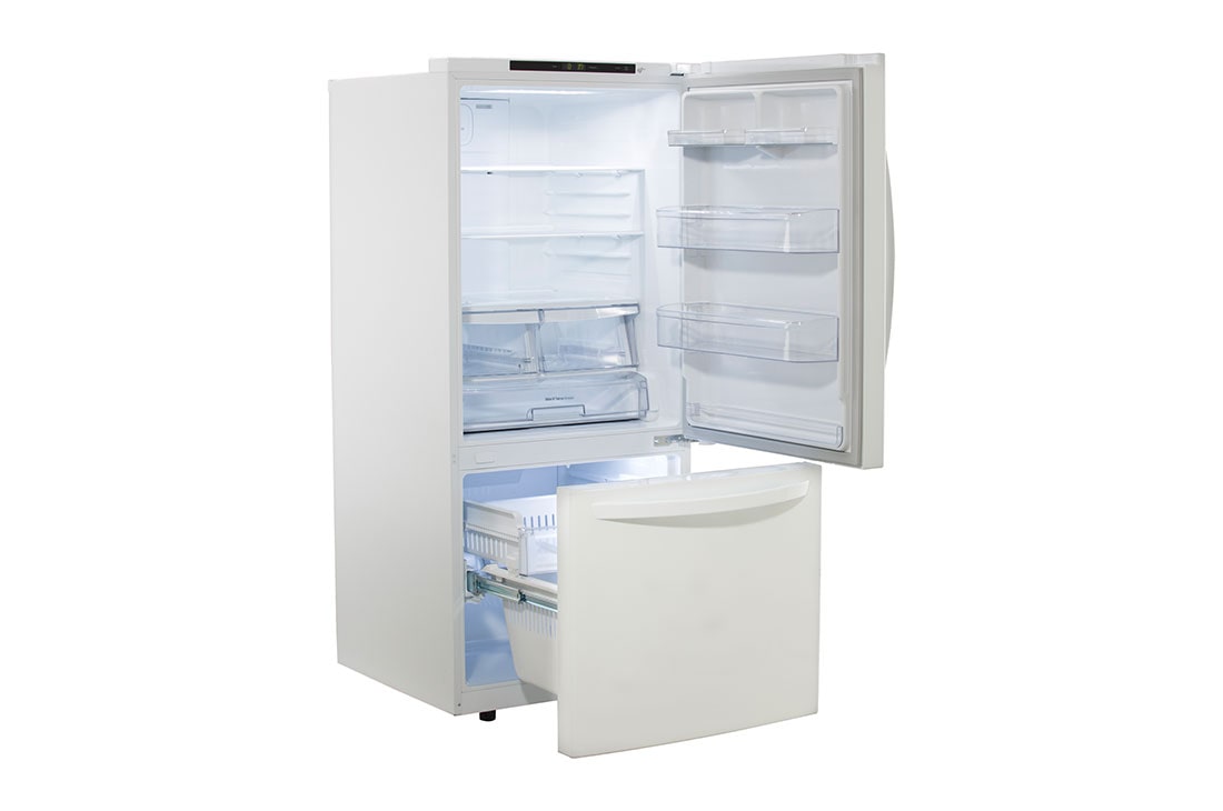 LG 30" 22 cu.ft. Standard-Depth Bottom Freezer Refrigerator, LRDNS2200W