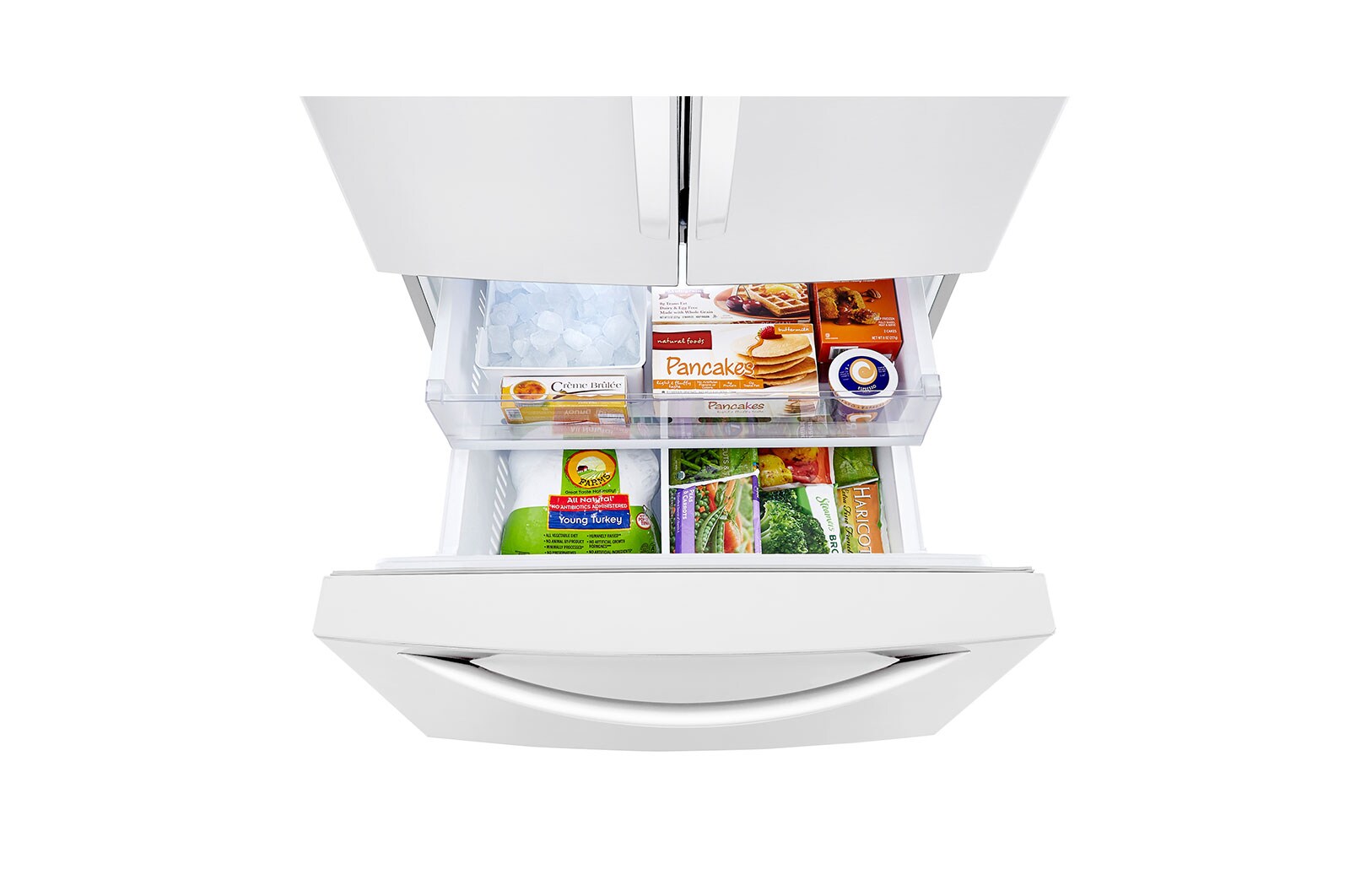 LG 33'' French Door Refrigerator with Smart Cooling™ Plus, LRFCS2503W