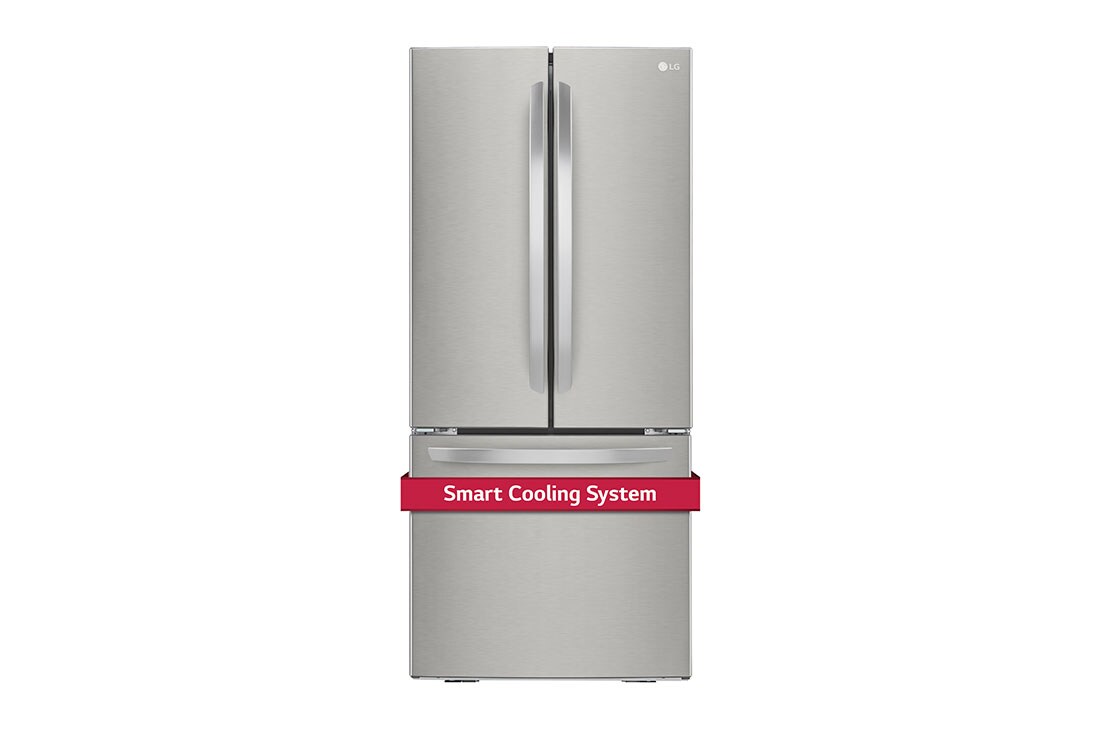 LG 30" 22 cu.ft. Standard-Depth French 3-Door Refrigerator , LRFNS2200S