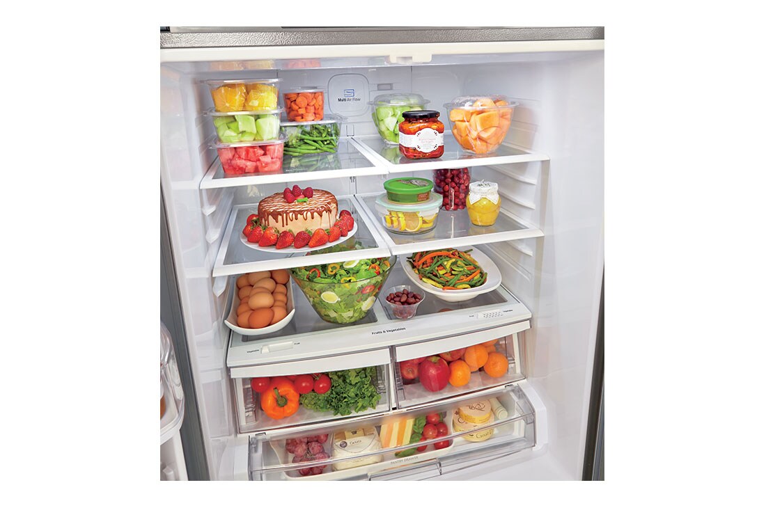 LG 30" 22 cu.ft. Standard-Depth French 3-Door Refrigerator , LRFNS2200S