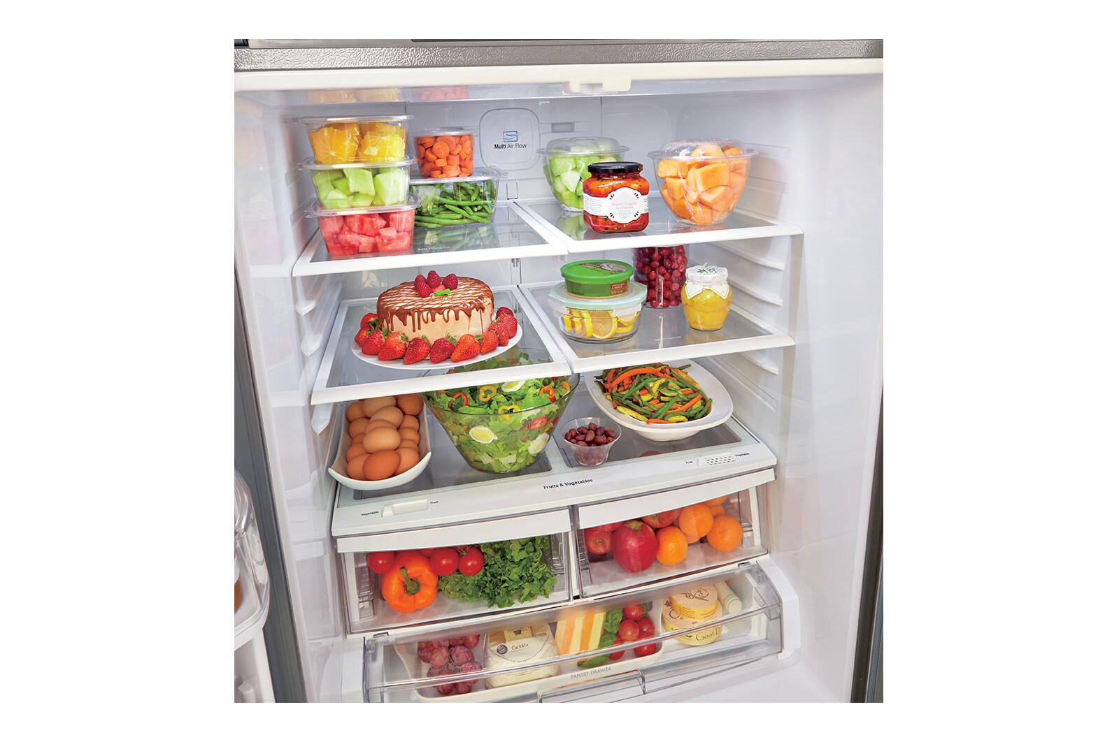 LG 21.8 cu.ft. 3-Door French Door Refrigerator, LRFNS2200S