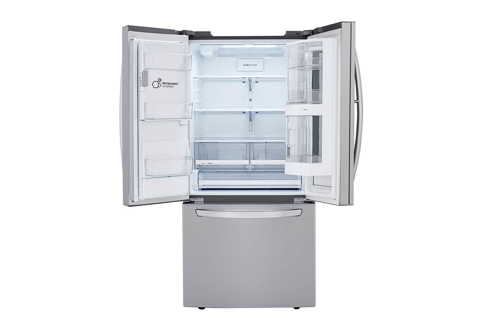 LG Réfrigérateur intelligent InstaView<sup>MD</sup> de 24 pi³ avec machine à glaçons Craft Ice<sup>MC</sup>, LRFVS2503S