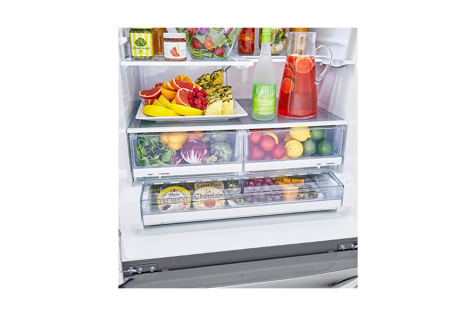 LG Réfrigérateur intelligent InstaView<sup>MD</sup> de 24 pi³ avec machine à glaçons Craft Ice<sup>MC</sup>, LRFVS2503S
