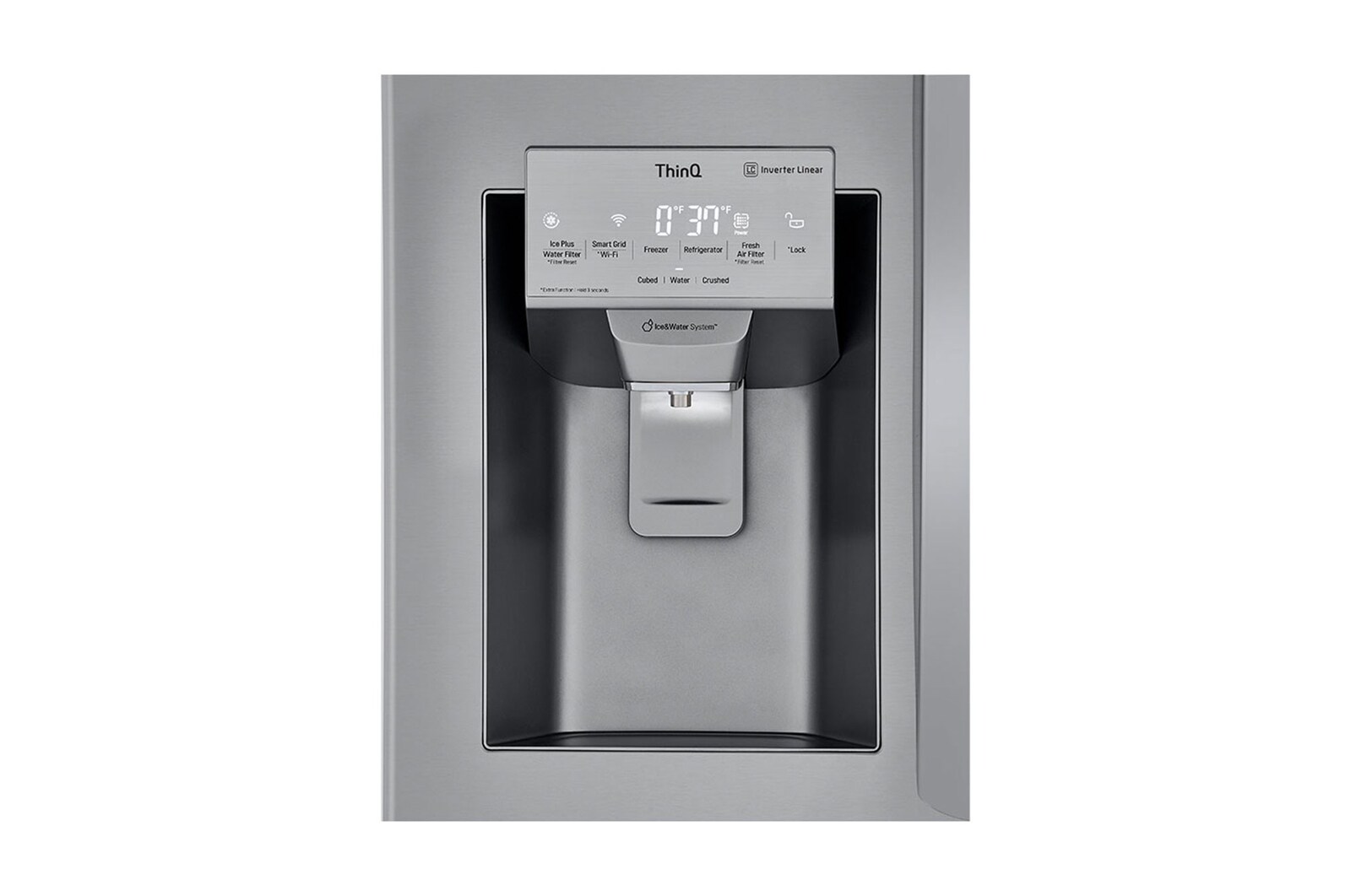 LG Réfrigérateur intelligent InstaView<sup>MD</sup> de 24 pi³ avec machine à glaçons Craft Ice<sup>MC</sup>, LRFVS2503S