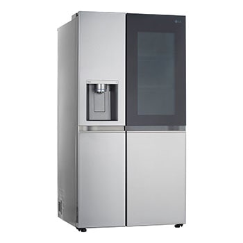 LG 36" 27 cu.ft. InstaView® Standard-Depth Side by Side Refrigerator | Ice & Water Dispenser | Dual Ice Maker with Craft Ice®, LRSOS2706S