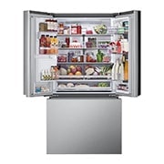 LG 26 cu. ft. Smart Mirror InstaView® Counter-Depth MAX™ French Door Refrigerator with Four Types of Craft Ice®, LRYKC2606S