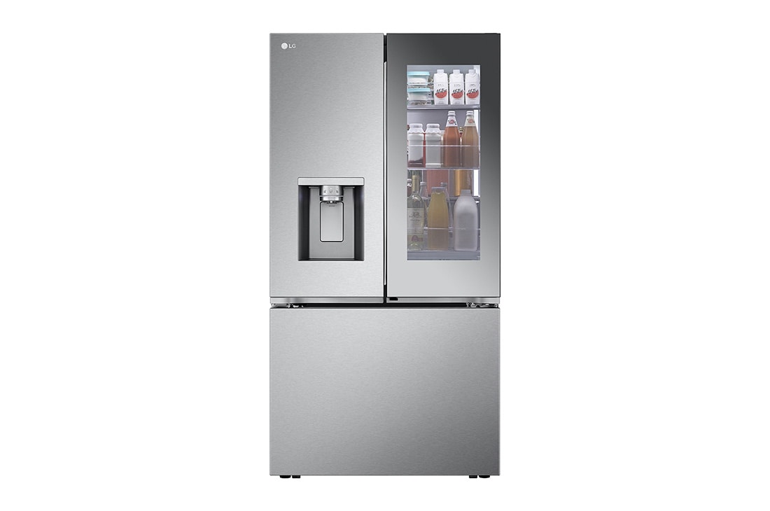 LG 36" 31 cu.ft. Mirror InstaView® Door-in-Door® Standard-Depth MAX™ French 3-Door  | Ice & Water Dispenser | 4 Types of Ice with Craft Ice®, LRYKS3106S