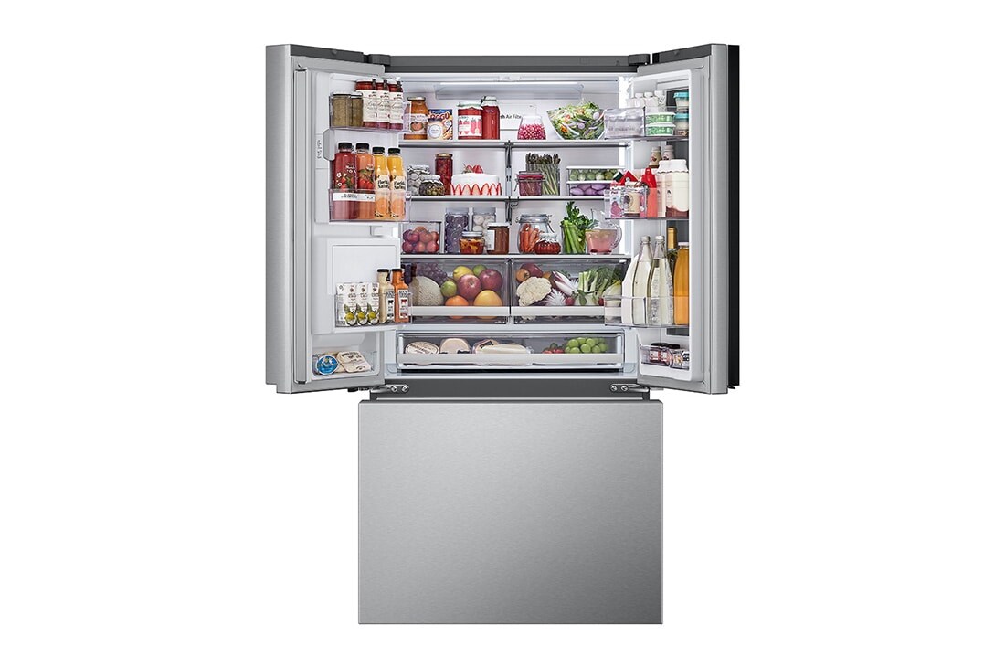 LG 36" 31 cu.ft. Mirror InstaView® Door-in-Door® Standard-Depth MAX™ French 3-Door  | Ice & Water Dispenser | 4 Types of Ice with Craft Ice®, LRYKS3106S