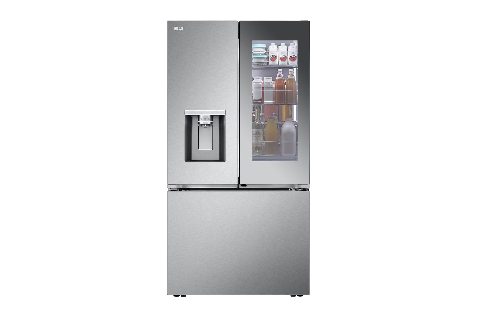 LG 31 cu.ft. Smart Mirror InstaView® Door-in-Door® Refrigerator with Four Types of Ice, LRYKS3106S