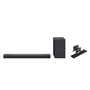 Front angle view of Sound Bar and Woofer