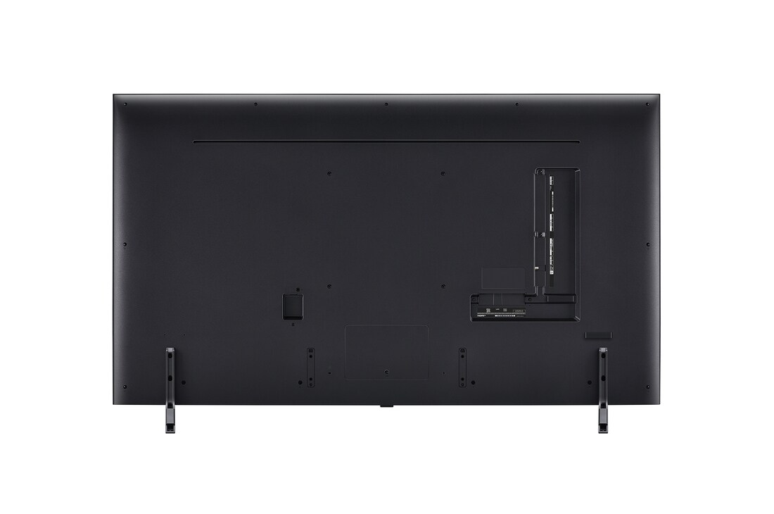 Rear view of LG QNED TV, QNED85