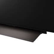 Close-up image of LG OLED evo TV, OLED C4 from the base