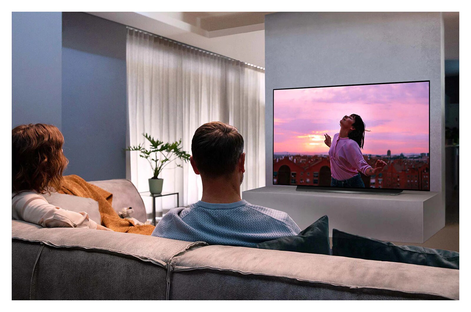 LG 48" CX LG OLED TV with ThinQ® AI, OLED48CXPUB
