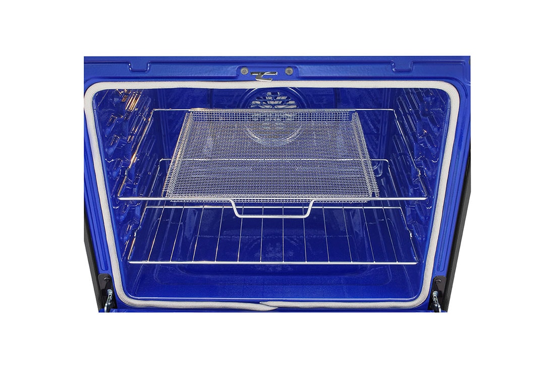 LG 30" Elec. 6.3 cu ft. Range | Probake Convection, Air Fry, InstaView®, SelfClean, EasyClean®& Smart, Black Stainless, Freestanding, LREL6325D