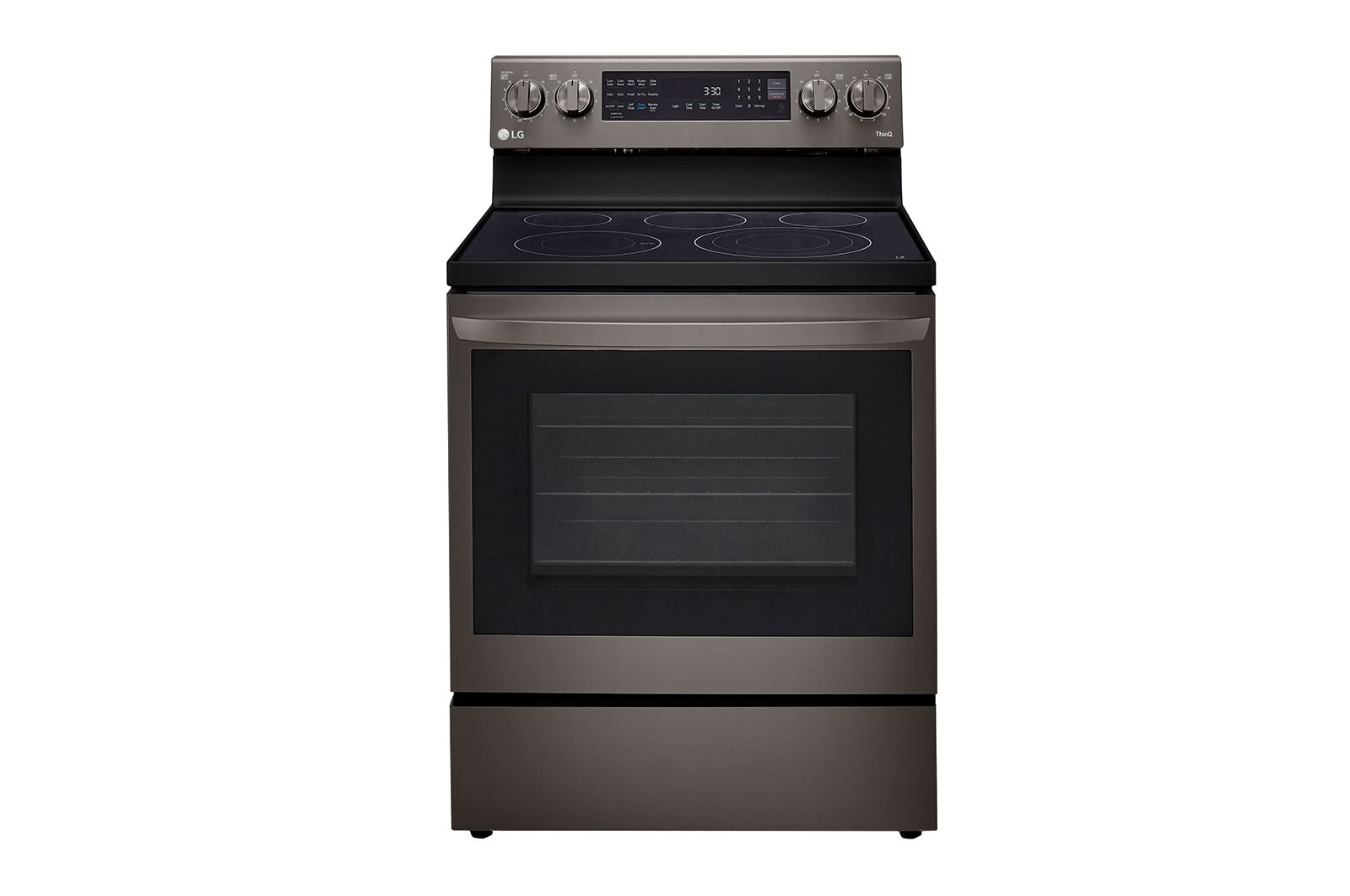 Front view of 6.3 cu.ft. Air Fry InstaView ThinQ® Electric Range LREL6325D