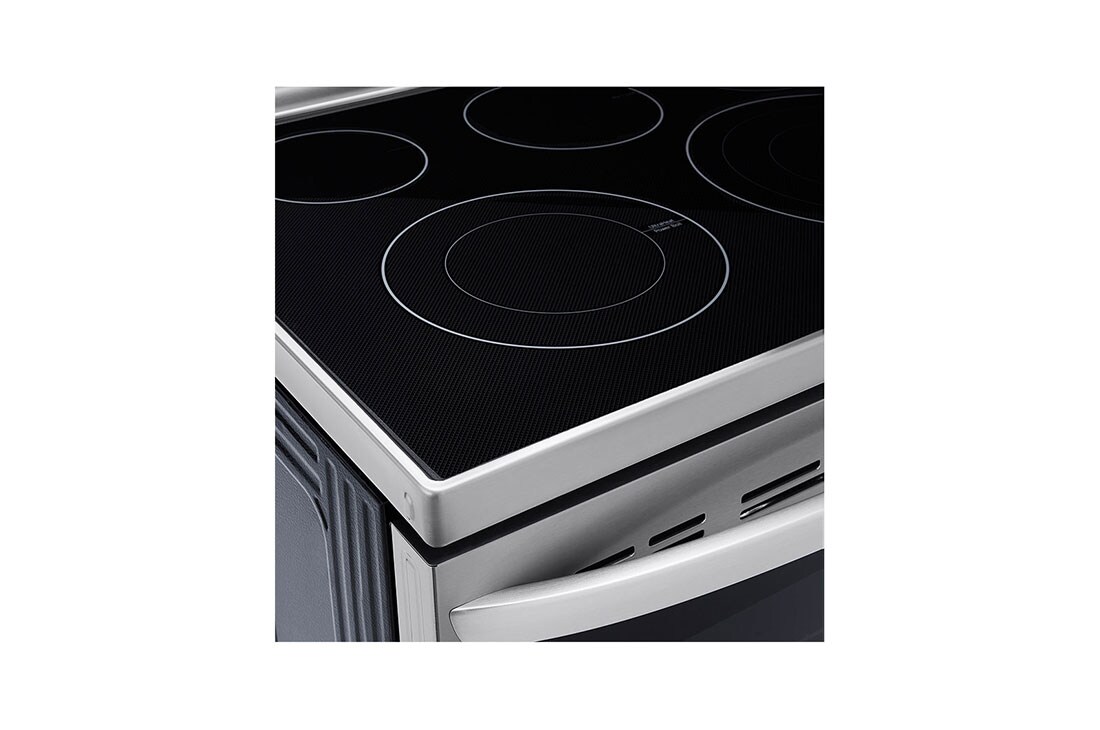 LG 30" Elec. 6.3 cu ft. Range | Probake Convection, Air Fry, InstaView®, SelfClean, EasyClean®& Smart, Stainless, Freestanding, LREL6325F
