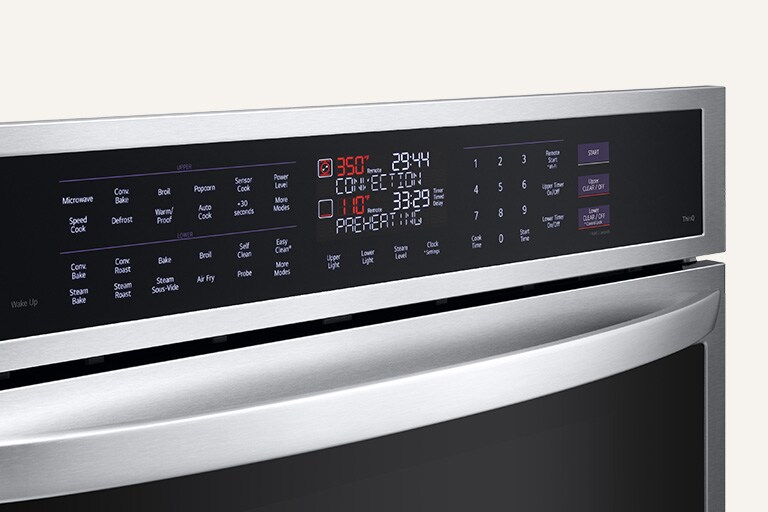 Backlit SmoothTouch® glass controls