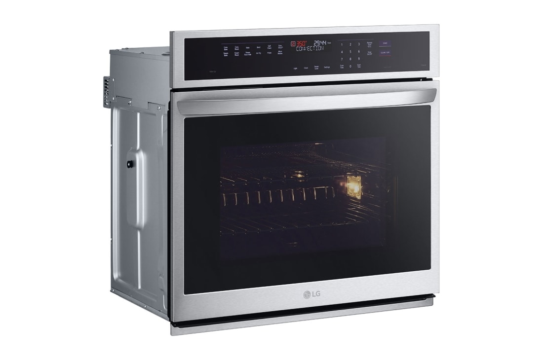 LG  4.7 cu ft. Single Wall Oven | True Convection, Steam Sous-Vide, Air Fry, InstaView®, SelfClean, EasyClean® & Smart, Stainless, WSEP4727F