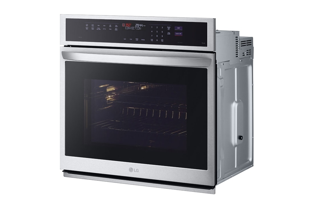 LG  4.7 cu ft. Single Wall Oven | True Convection, Steam Sous-Vide, Air Fry, InstaView®, SelfClean, EasyClean® & Smart, Stainless, WSEP4727F