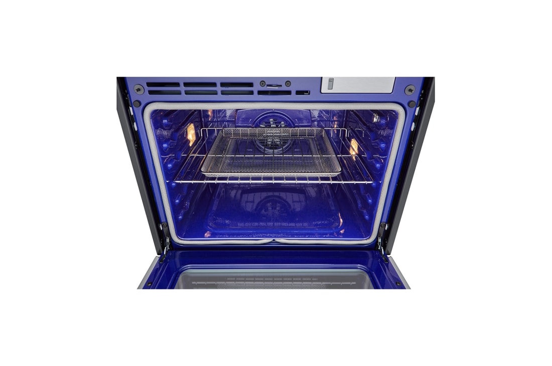 LG  4.7 cu ft. Single Wall Oven | True Convection, Steam Sous-Vide, Air Fry, InstaView®, SelfClean, EasyClean® & Smart, Stainless, WSEP4727F
