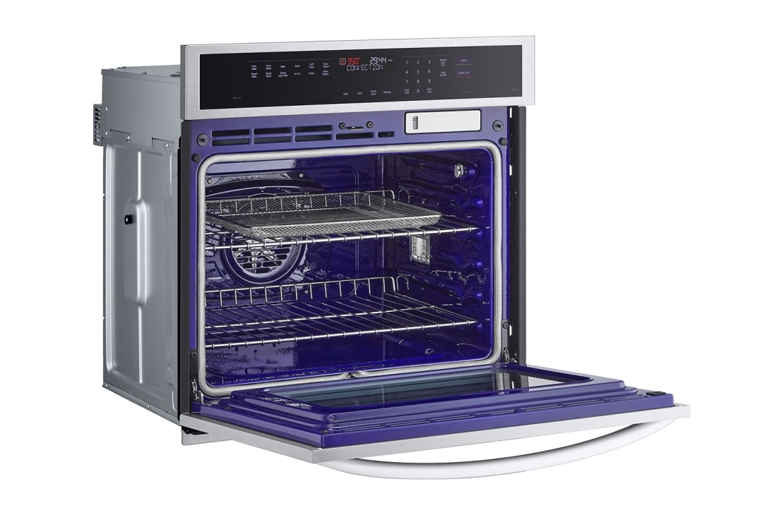 LG  4.7 cu ft. Single Wall Oven | True Convection, Steam Sous-Vide, Air Fry, InstaView®, SelfClean, EasyClean® & Smart, Stainless, WSEP4727F