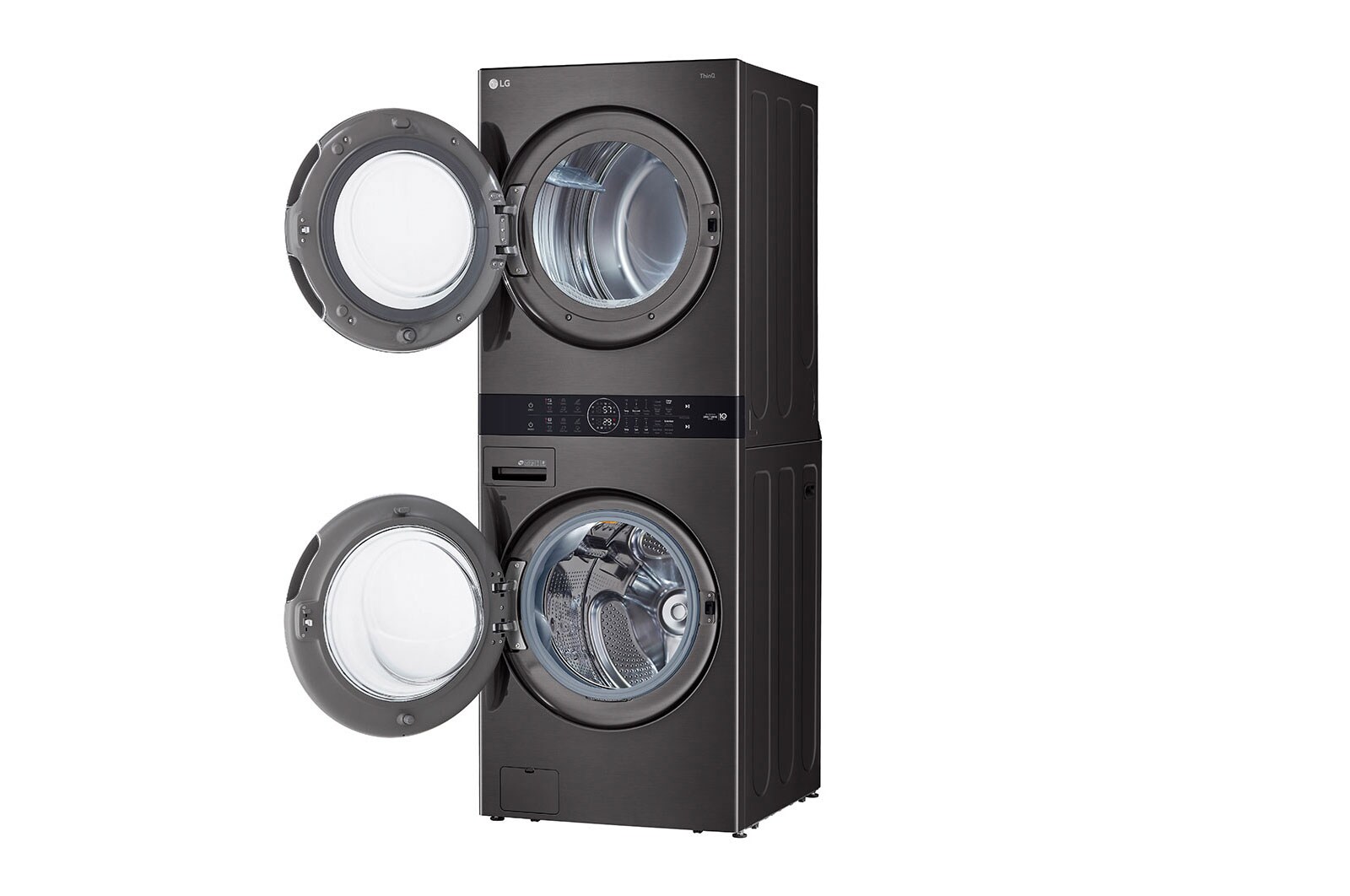 LG Single Unit Front Load LG WashTower<sup>®</sup> with Centre Control™ 5.2 cu. ft. Washer and 7.4 cu. ft. Electric Dryer, WKEX200HBA