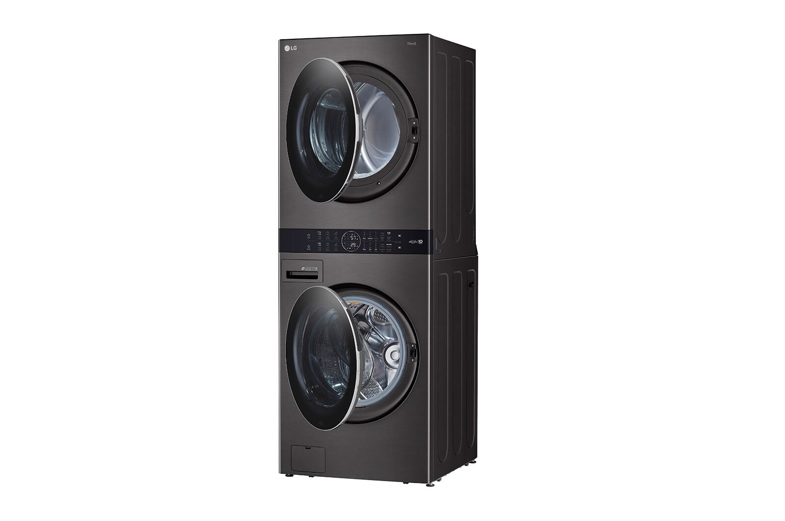 LG Single Unit Front Load LG WashTower<sup>®</sup> with Centre Control™ 5.2 cu. ft. Washer and 7.4 cu. ft. Electric Dryer, WKEX200HBA