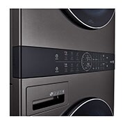 LG Single Unit Front Load LG WashTower<sup>®</sup> with Centre Control™ 5.2 cu. ft. Washer and 7.4 cu. ft. Electric Dryer, WKEX200HBA