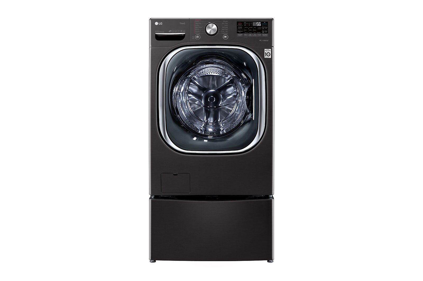 LG 5.8 cu.ft. Mega Capacity AI Front Load ThinQ® Washer, WM4500HBA_WD100CB