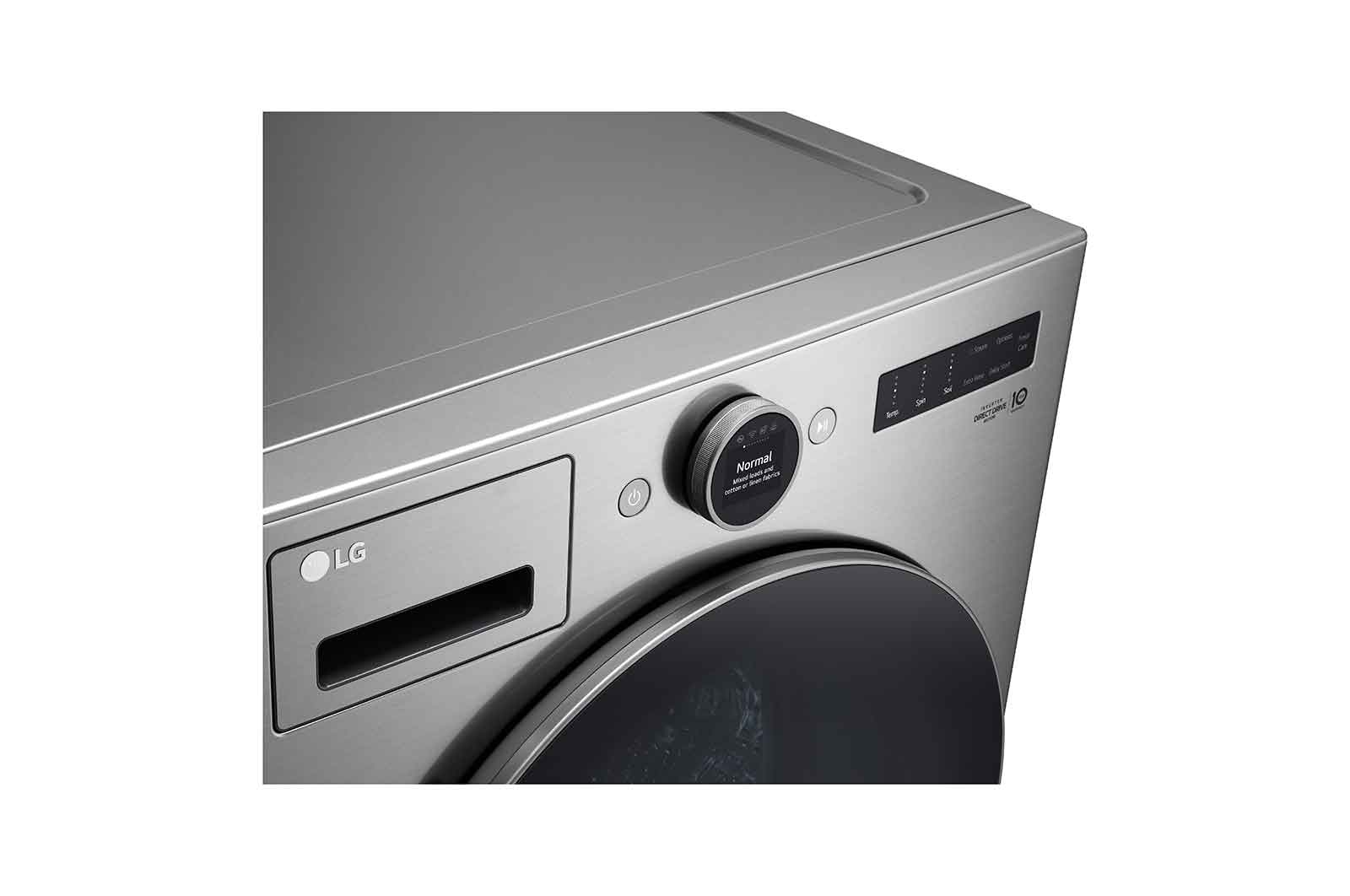 LG 5.2 cu. ft. Capacity Smart Front Load ENERGY STAR<sup>®</sup> Washer with TurboWash<sup>®</sup> 360° and AI DD<sup>®</sup> Built-In Intelligence, WM5500HVA