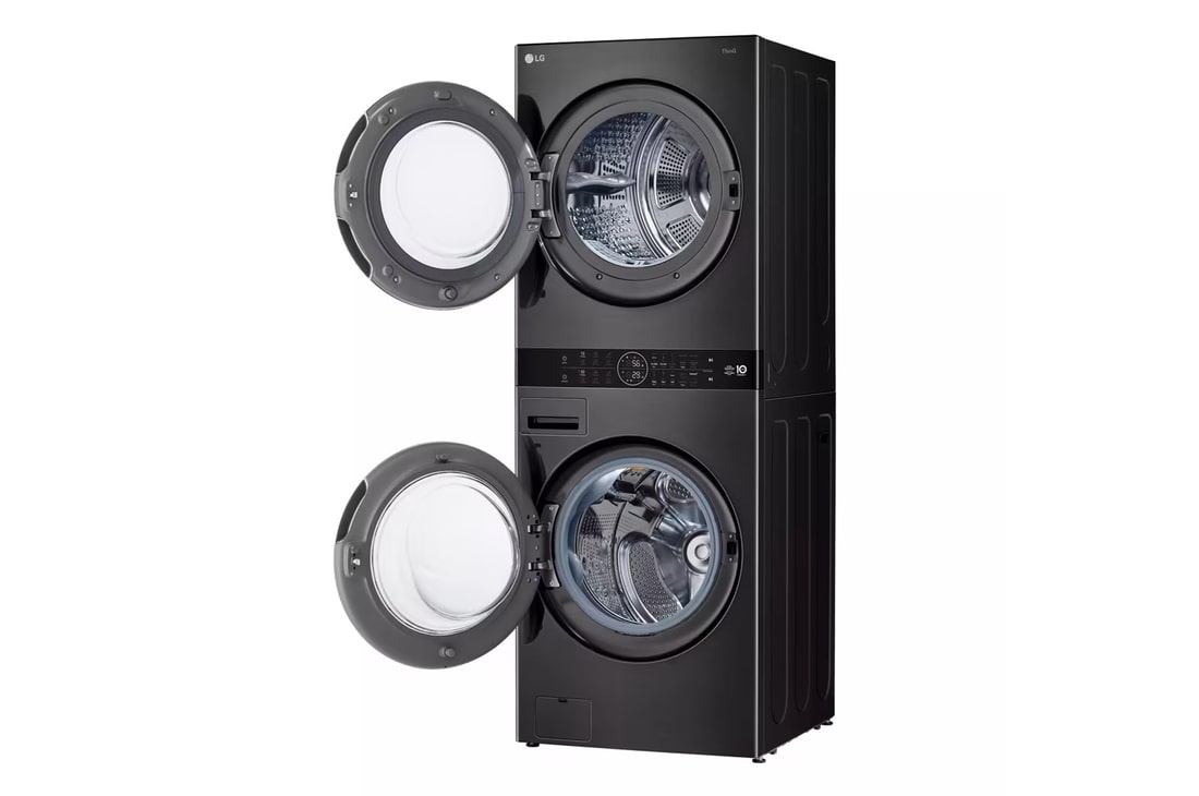 LG WashTower<sup>®</sup> with DirectDrive<sup>®</sup>Heat Pump Dryer, 5.8 cu.ft. Washer, 7.8 cu.ft. Dryer, WKHC252HBA