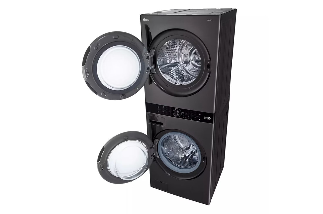 LG WashTower<sup>®</sup> with DirectDrive<sup>®</sup>Heat Pump Dryer, 5.8 cu.ft. Washer, 7.8 cu.ft. Dryer, WKHC252HBA