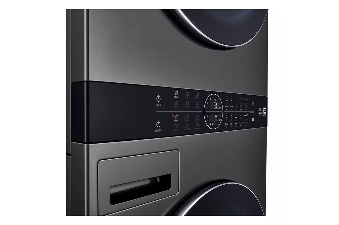 LG WashTower<sup>®</sup> with DirectDrive<sup>®</sup>Heat Pump Dryer, 5.8 cu.ft. Washer, 7.8 cu.ft. Dryer, WKHC252HBA