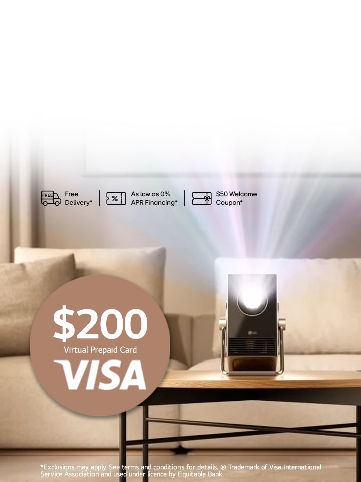 Voyez chaque détail en 4K 20 % plus lumineuse - Précommandez et obtenez une carte prépayée VISA® de 200 $ !