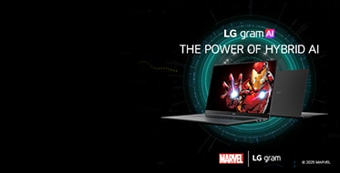 The strength of the Avengers, now in LG gram's Hybrid AI 