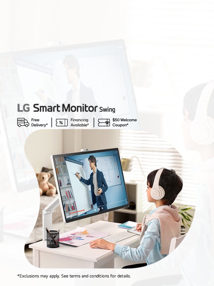 LG Smart Monitor Swing: 4K Brilliance on 32"