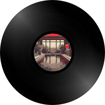 The LP image of Keep Swimming, created by Mom through AI.