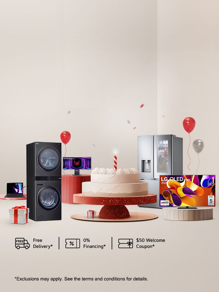 LG Anniversary Sale. Shop, Save, & Win!