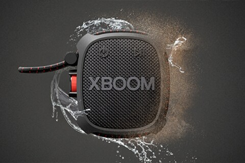 Image of XBOOM Go to show IP67 waterproof & dust