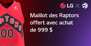 Maillot des Raptors offert avec achat de 999 $