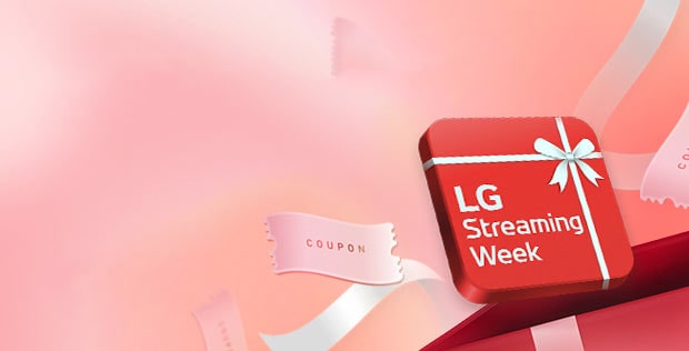 Une case rouge est placée dessus avec le texte « LG Streaming Week ».